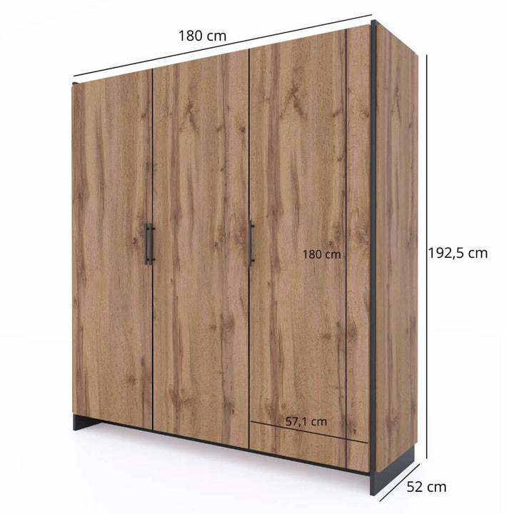 Фото розмірів шафи AMINO MEBELBOS 3D