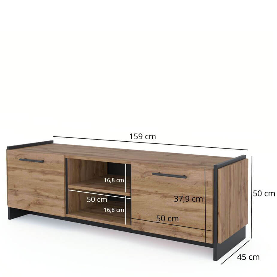 Фото розмірів тумби під телевізор AMINO MEBELBOS 2D