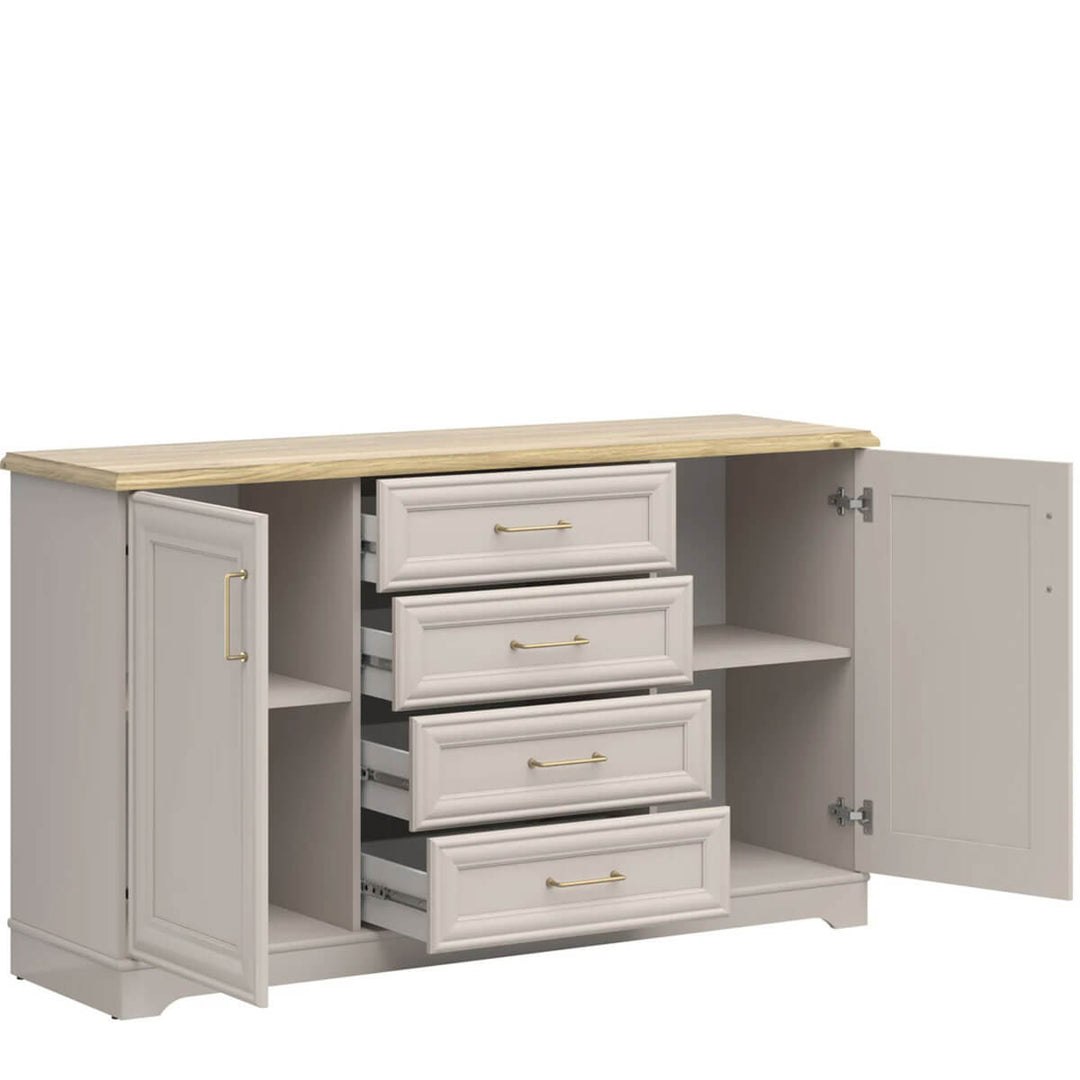 На фото наповнення комода ANGA BRW KOM2D4S