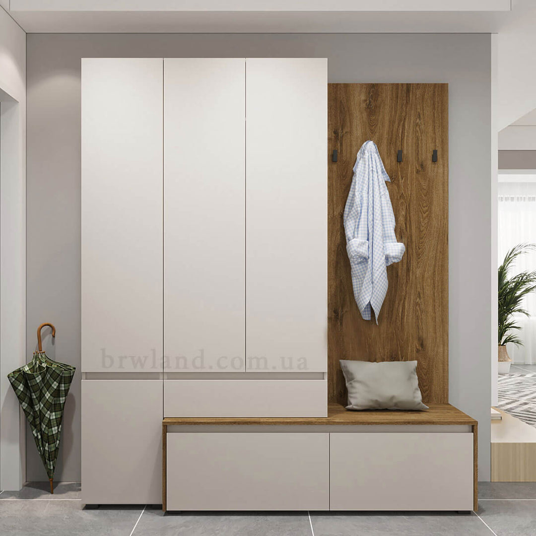 Фото передпокою з шафою-пеналом АНСІ ГЕРБОР REG2D