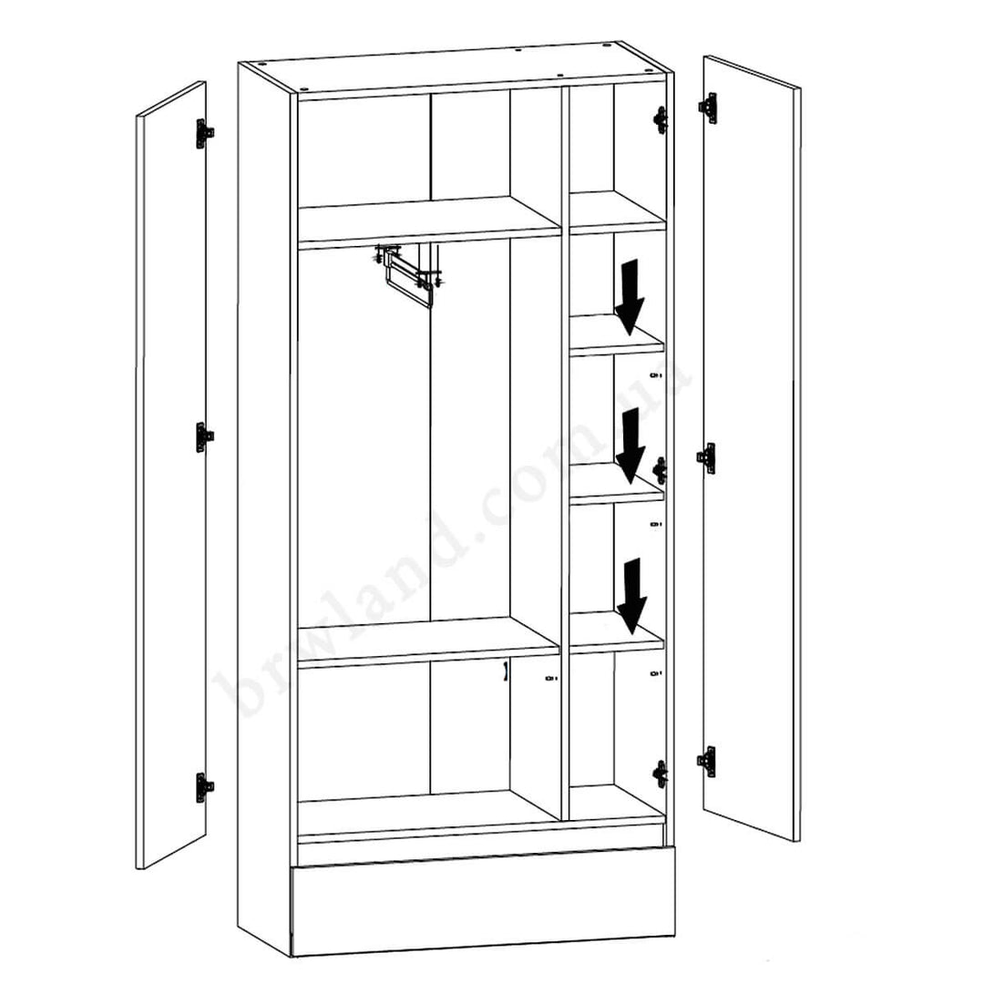 Фото схеми наповнення шафи-надставки АНСІ ГЕРБОР REG2D1S