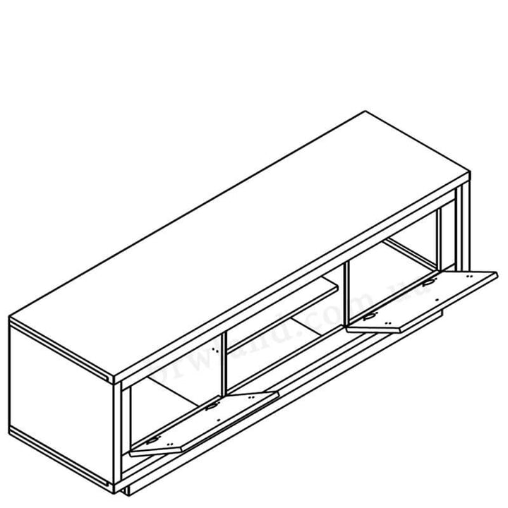 Фото схеми наповнення тумби під телевізор вітальні АНТАРЕС ГЕРБОР