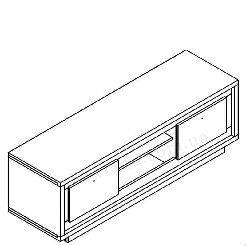 Фото схеми тумби під телевізор АНТАРЕС ГЕРБОР RTV150