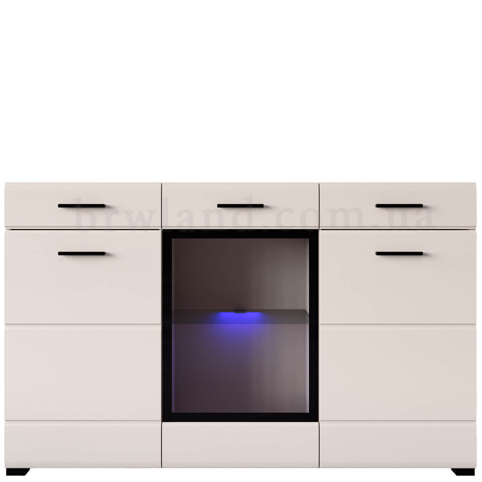 Фото буфета АРКТИКА ВМК KOM1W2D2S з підсвіткою кашемір