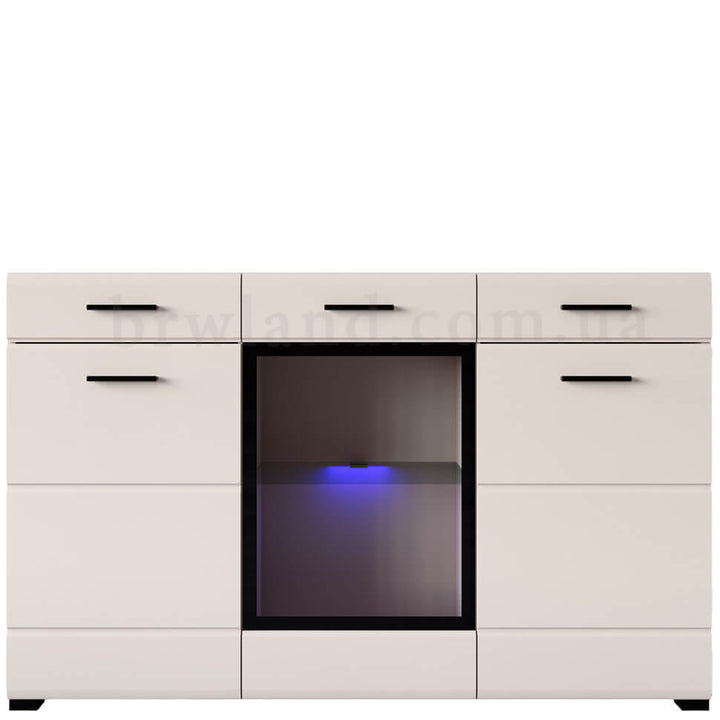 Фото буфета АРКТИКА ВМК KOM1W2D2S з підсвіткою кашемір