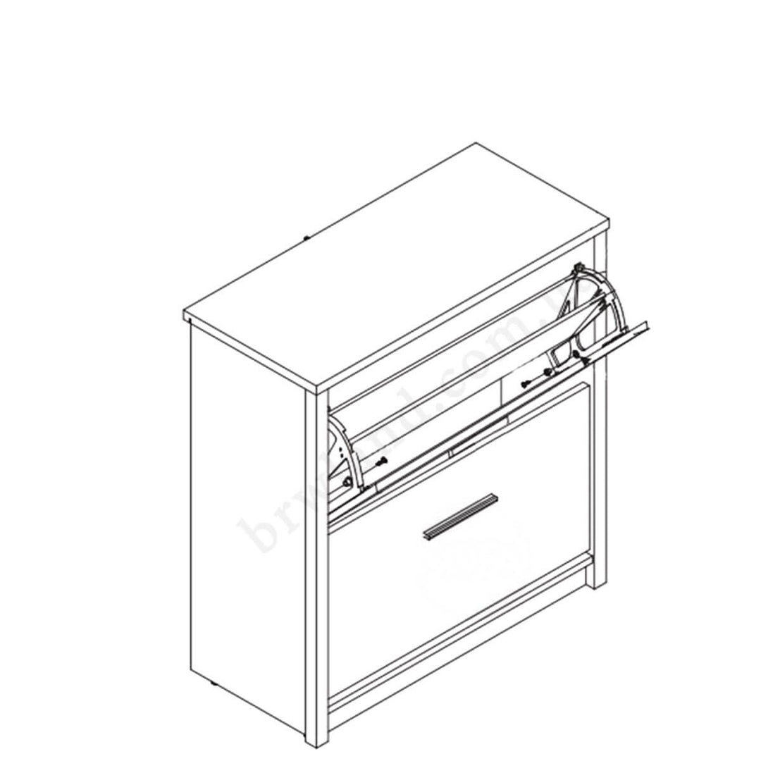 Фото схеми наповнення тумби для взуття АЙСОН ВМВ SZFK 2K