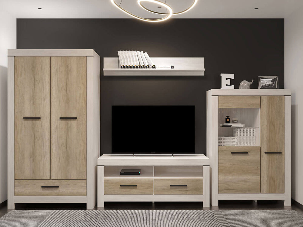 Фото вітальні БЕЛЕН ГЕРБОР сосна каньйон / дуб корабельний