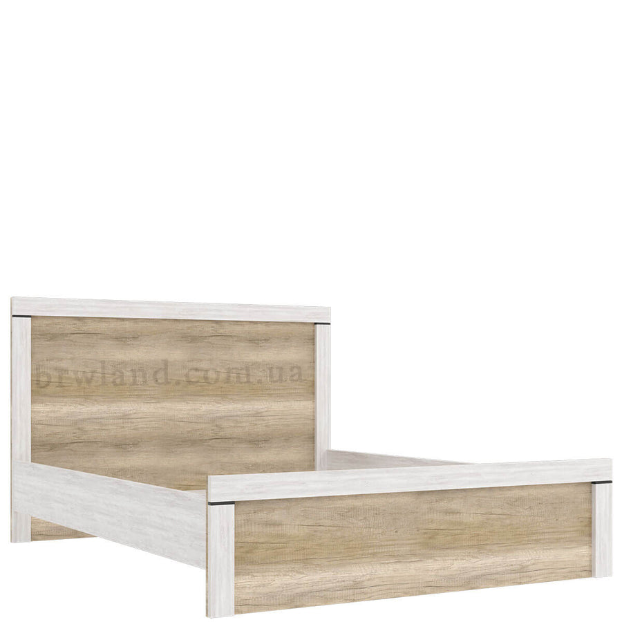 Фото ліжка БЕЛЕН ГЕРБОР LOZ160 (каркас) сосна каньйон / дуб корабельний