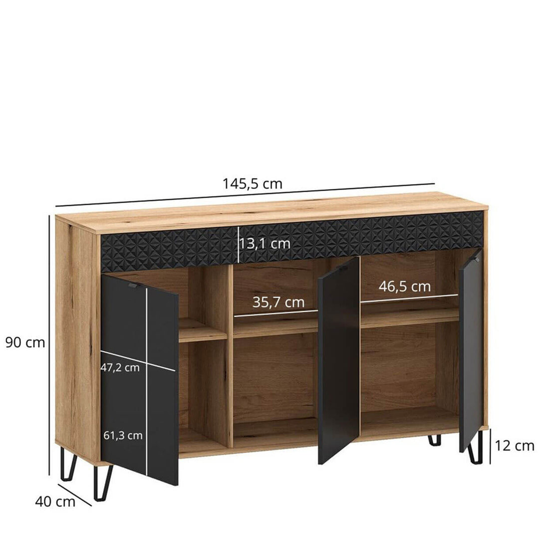 Фото розмірів тумби BELLANO MEBELBOS 3D