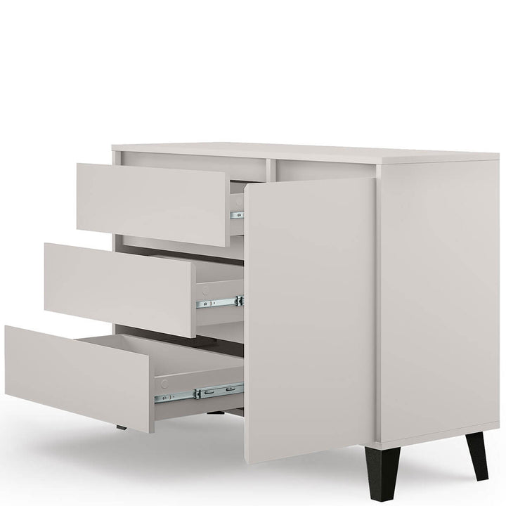 Фото наповнення комода BORG MEBELBOS 1D3S кашемір з дверима праворуч