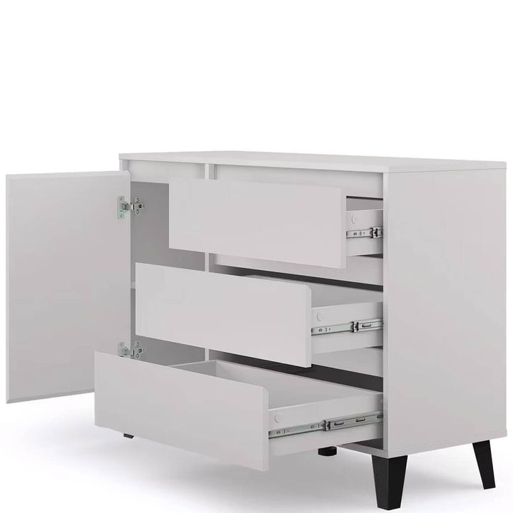 Фото наповнення комода BORG MEBELBOS 1D3S кашемір з дверима зліва