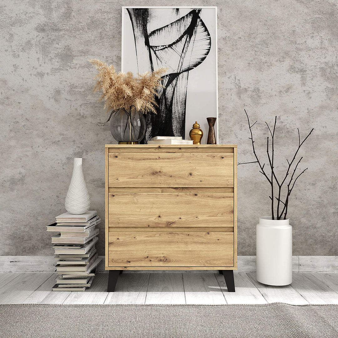 Фото комода BORG MEBELBOS 3S/70 дуб артизан в інтер'єрі