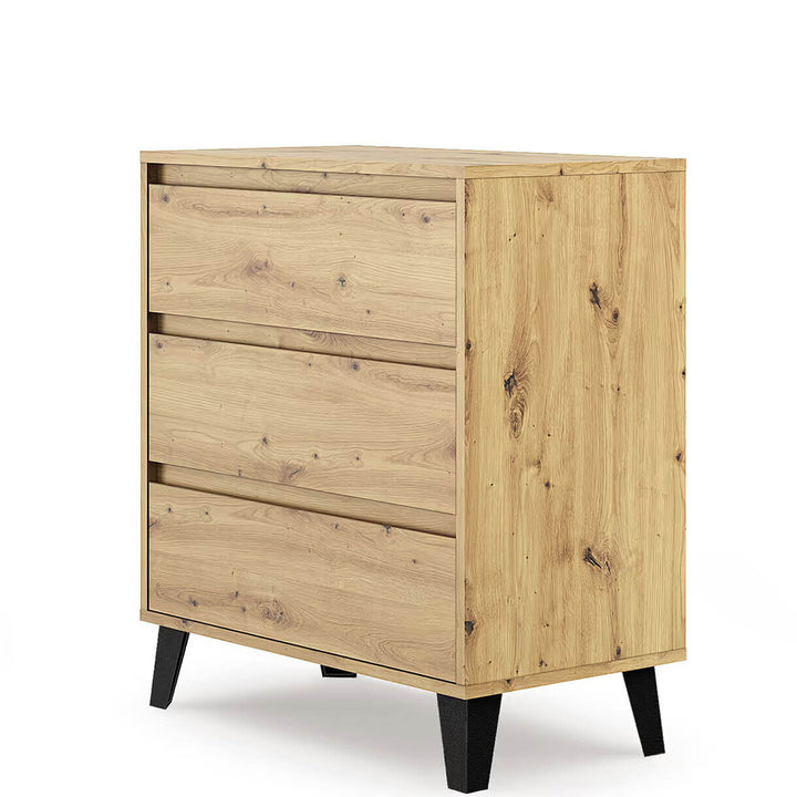 Фото вигляду збоку комода BORG MEBELBOS 3S/70 дуб артизан