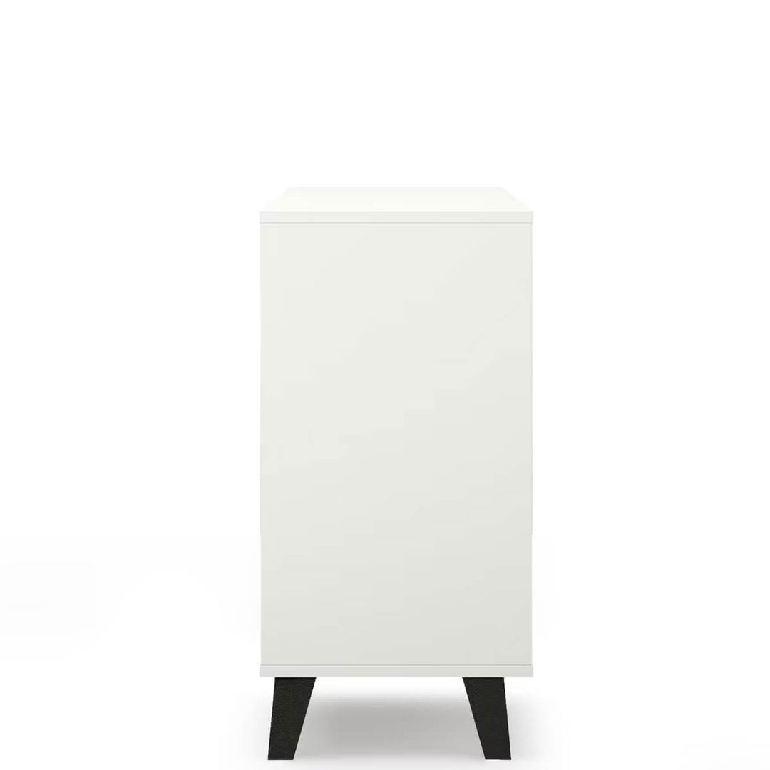 Фото бокової сторони комода BORG MEBELBOS 3S/70 білий / кашемір
