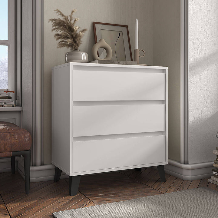 Фото комода BORG MEBELBOS 3S/70 кашемір в інтер'єрі вітальні