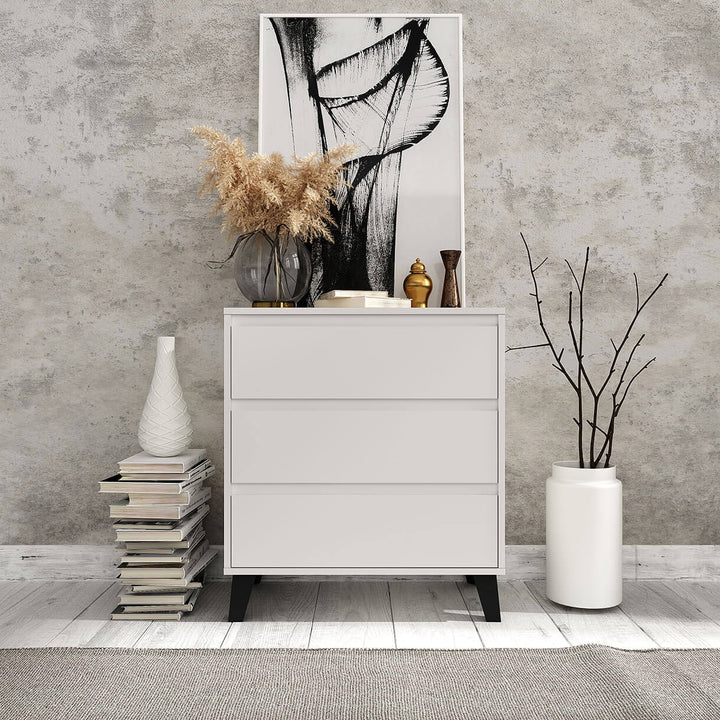 Фото комода BORG MEBELBOS 3S/70 кашемір в інтер'єрі 