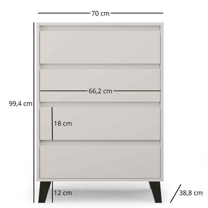 Фото розмірів комода BORG MEBELBOS 4S/70 кашемір