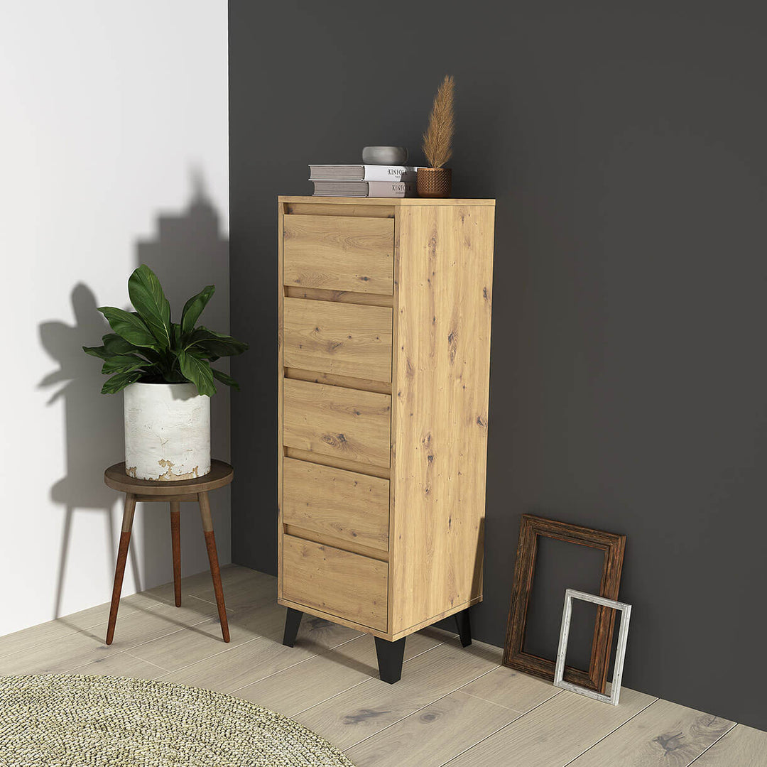 Фото комода BORG MEBELBOS 5S/40 дуб артизан в інтер'єрі