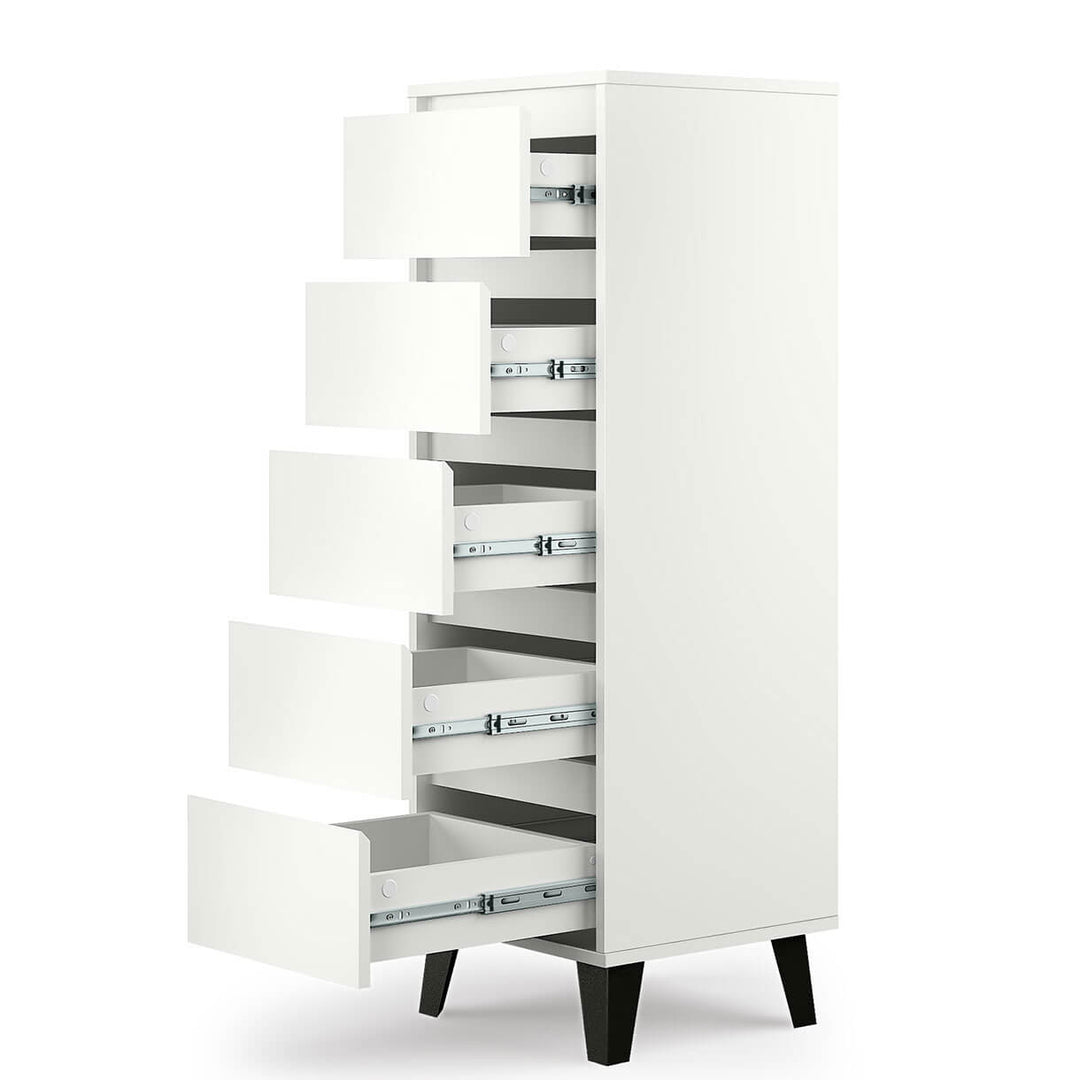 Фото наповнення білого комода BORG MEBELBOS 5S/40