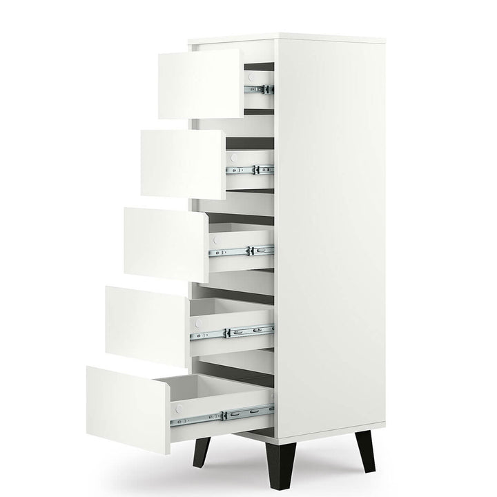 Фото наповнення білого комода BORG MEBELBOS 5S/40