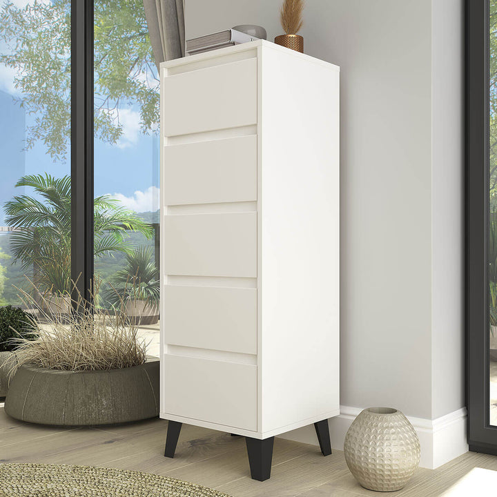 Фото білого комода BORG MEBELBOS 5S/40 в інтер'єрі