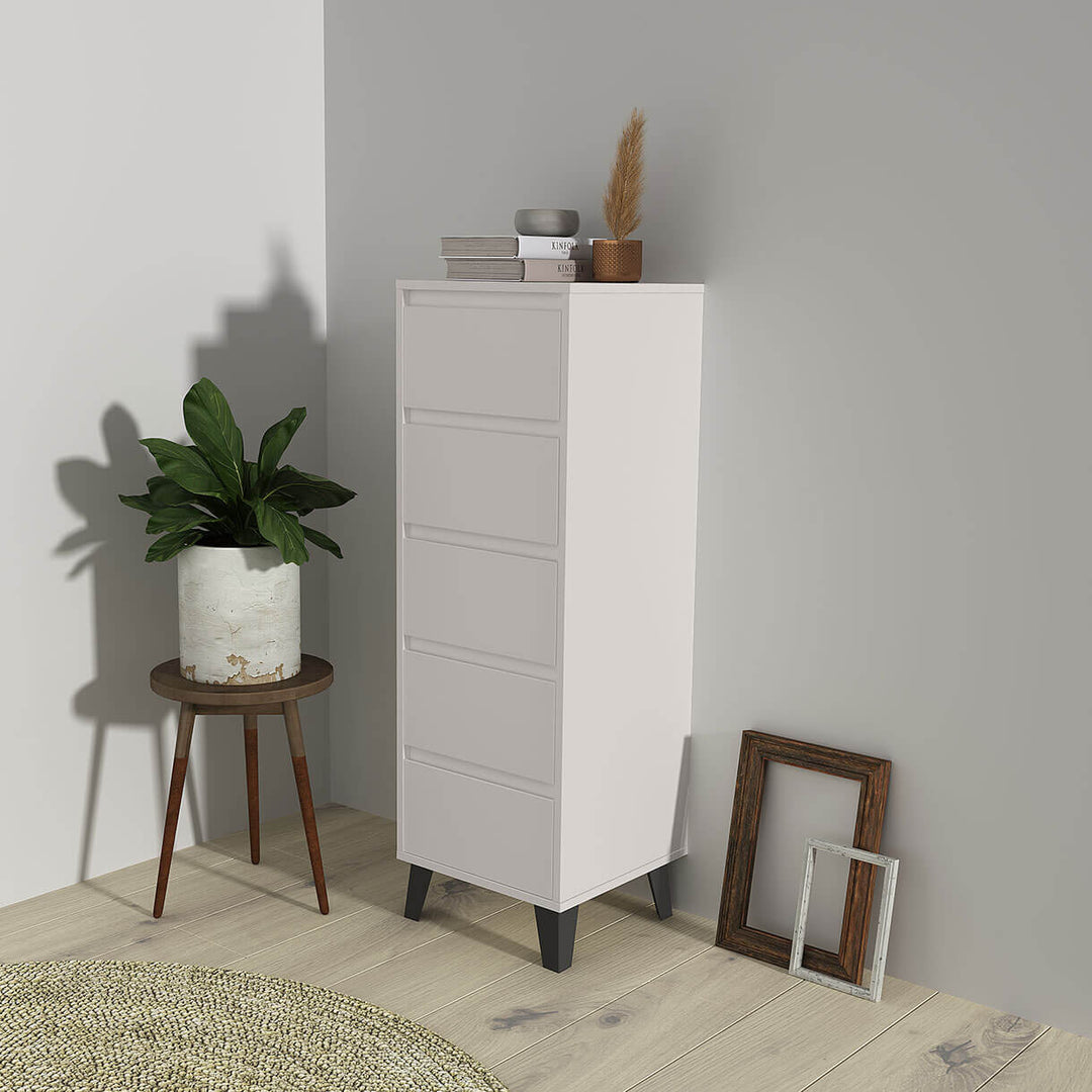 Фото комода BORG MEBELBOS 5S/40 кашемір в інтер'єрі