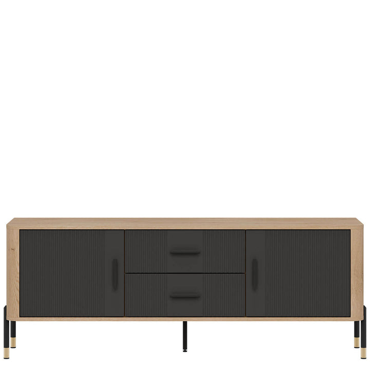 Фото тумби під телевізор DANTE LIVEO DT01 дуб кремона торро / антрацит / чорні ручки