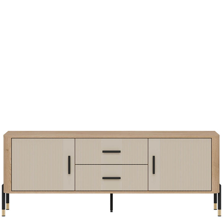 Фото тумби під телевізор DANTE LIVEO DT01 дуб кремона торро / кашемір / чорні ручки