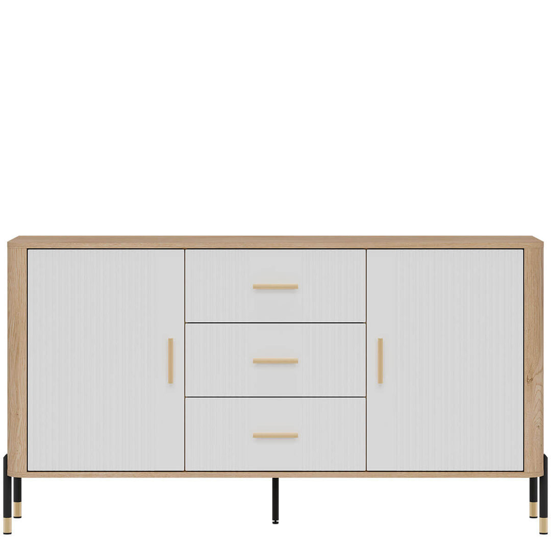 Фото комода DANTE LIVEO DT06 дуб кремона торро / білий / золоті ручки