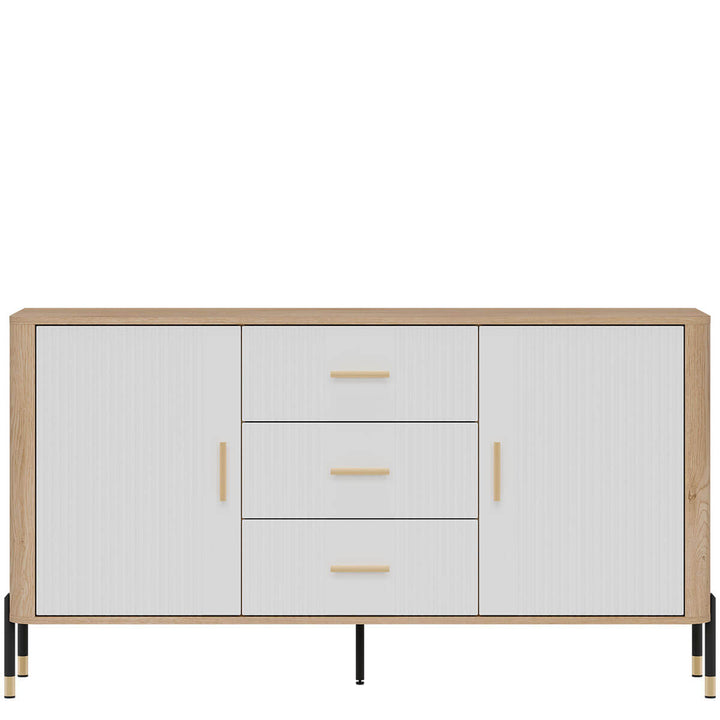 Фото комода DANTE LIVEO DT06 дуб кремона торро / білий / золоті ручки