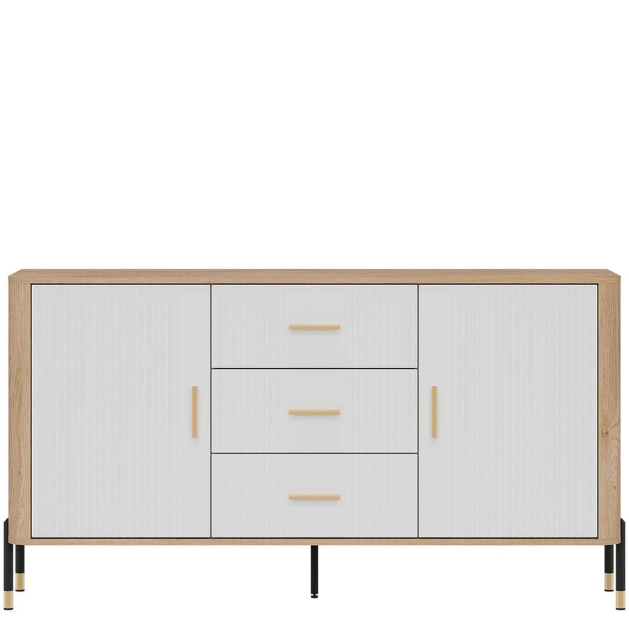 Фото комода DANTE LIVEO DT06 дуб кремона торро / білий / золоті ручки