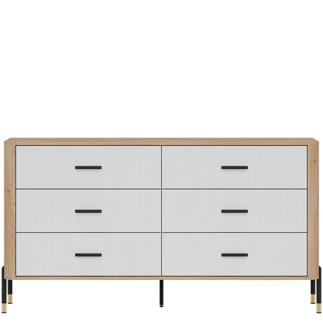 Фото комода DANTE LIVEO DT05 дуб кремона торро / білий / чорні ручки