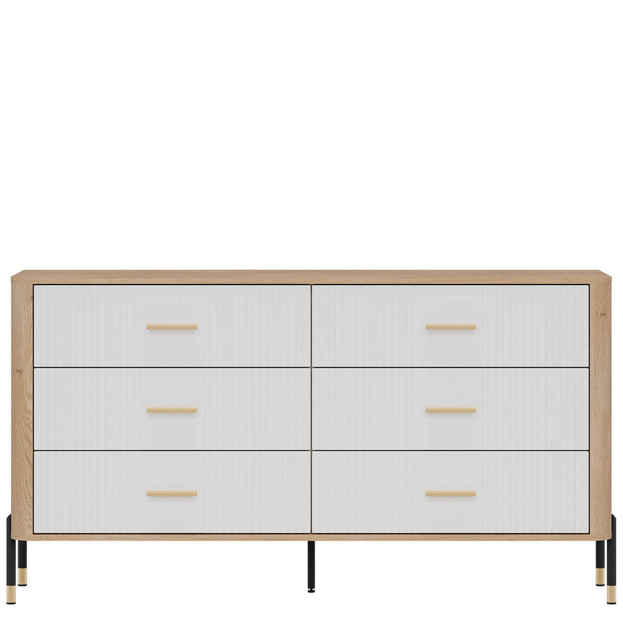 Фото комода DANTE LIVEO DT05 дуб кремона торро / білий / золоті ручки