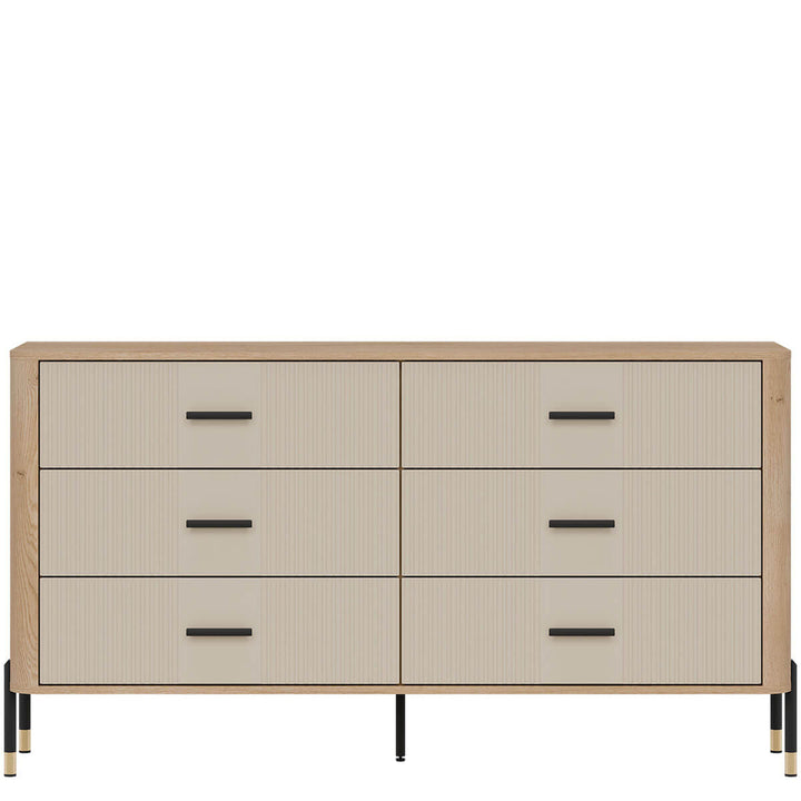 Фото комода DANTE LIVEO DT05 дуб кремона торро / кашемір / чорні ручки