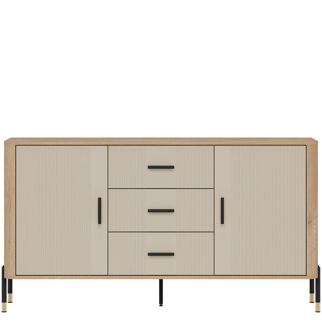 Фото комода DANTE LIVEO DT06 дуб кремона торро / кашемір / чорні ручки