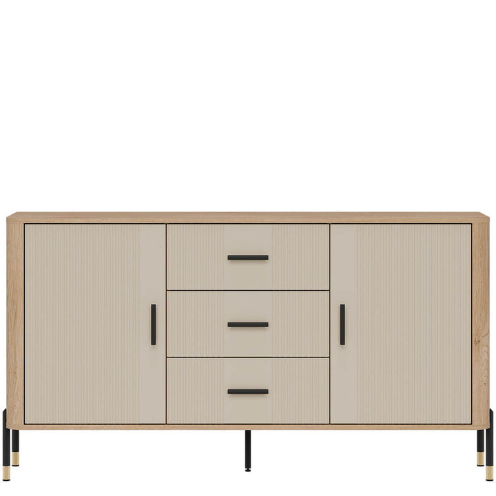 Фото комода DANTE LIVEO DT06 дуб кремона торро / кашемір / чорні ручки