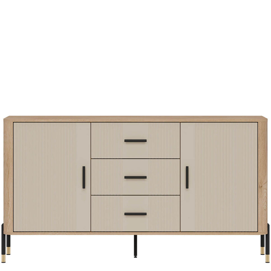 Фото комода DANTE LIVEO DT06 дуб кремона торро / кашемір / чорні ручки