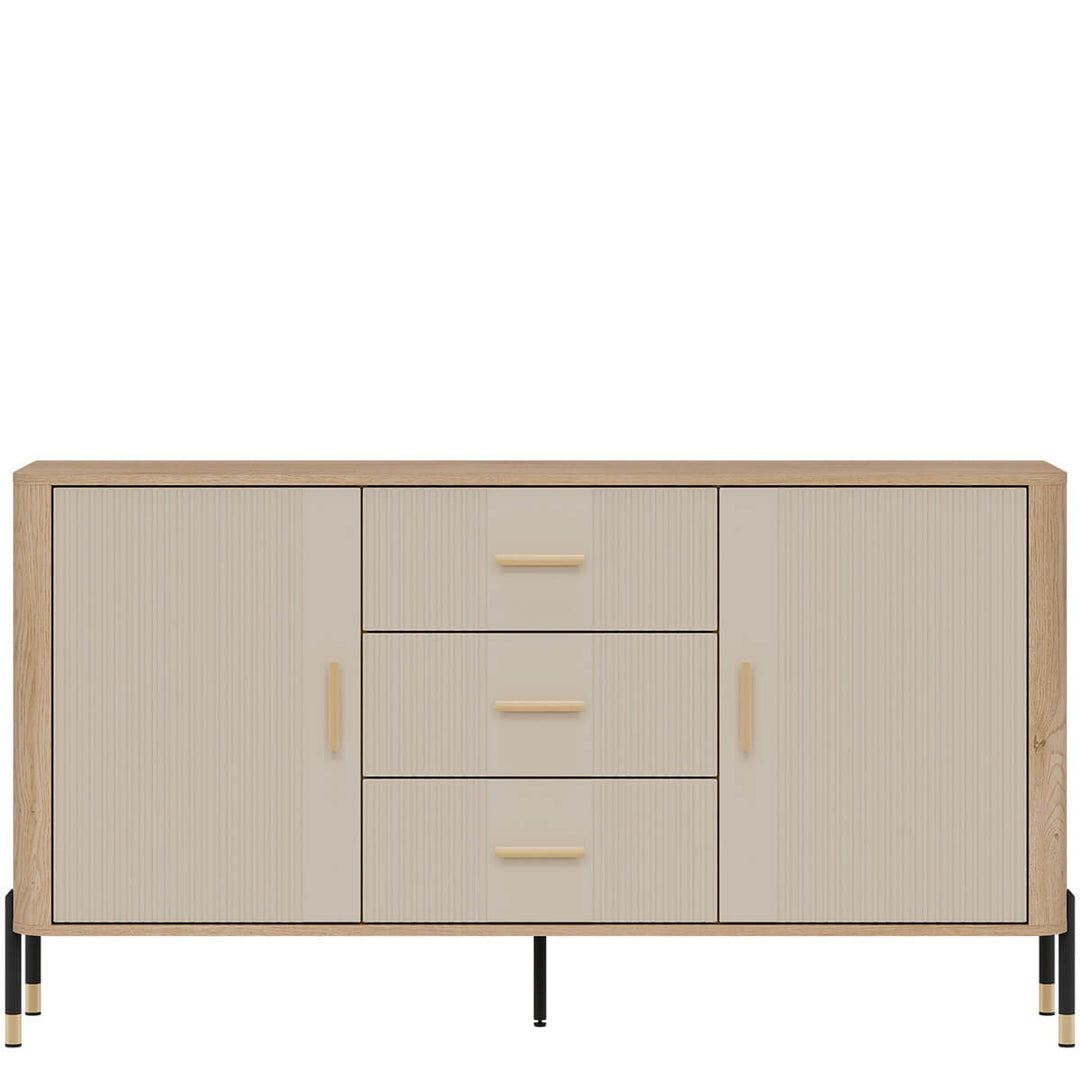 Фото комода DANTE LIVEO DT06 дуб кремона торро / кашемір / золоті ручки