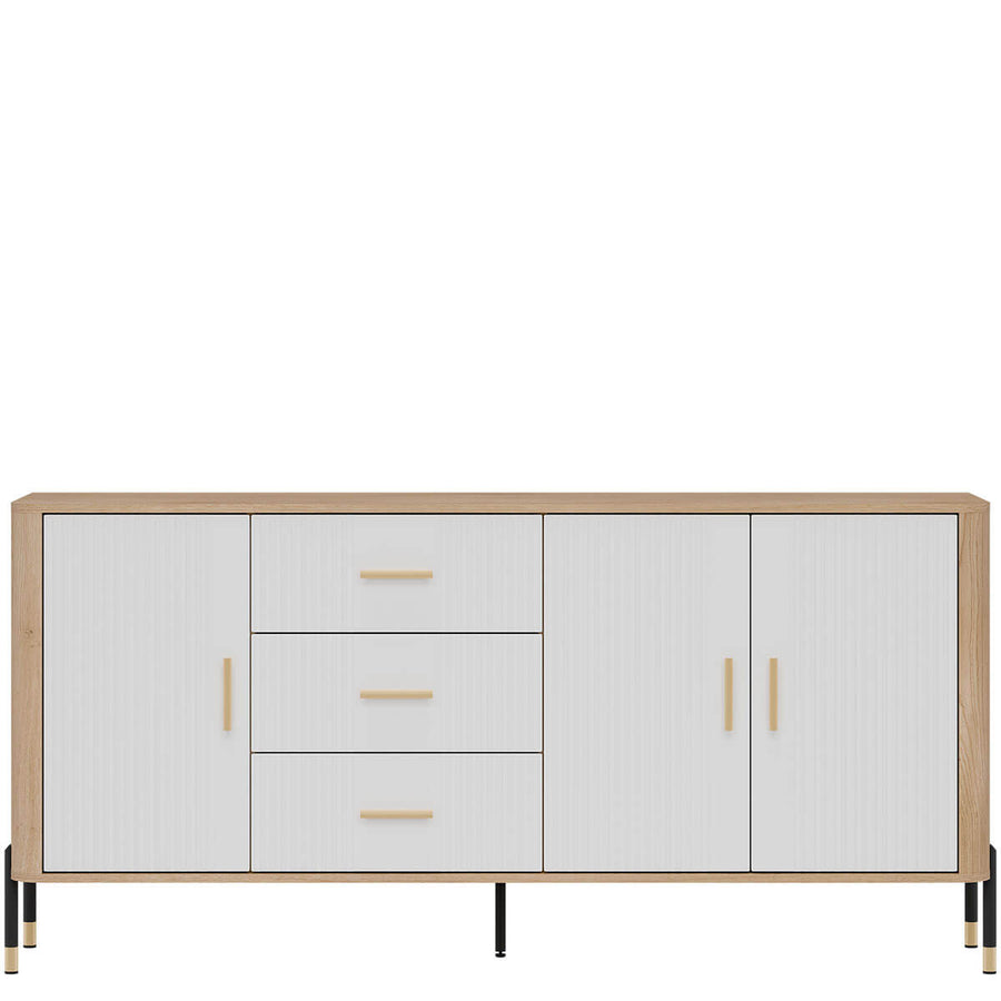 Фото комода DANTE LIVEO DT07 дуб кремона торро / білий / золоті ручки