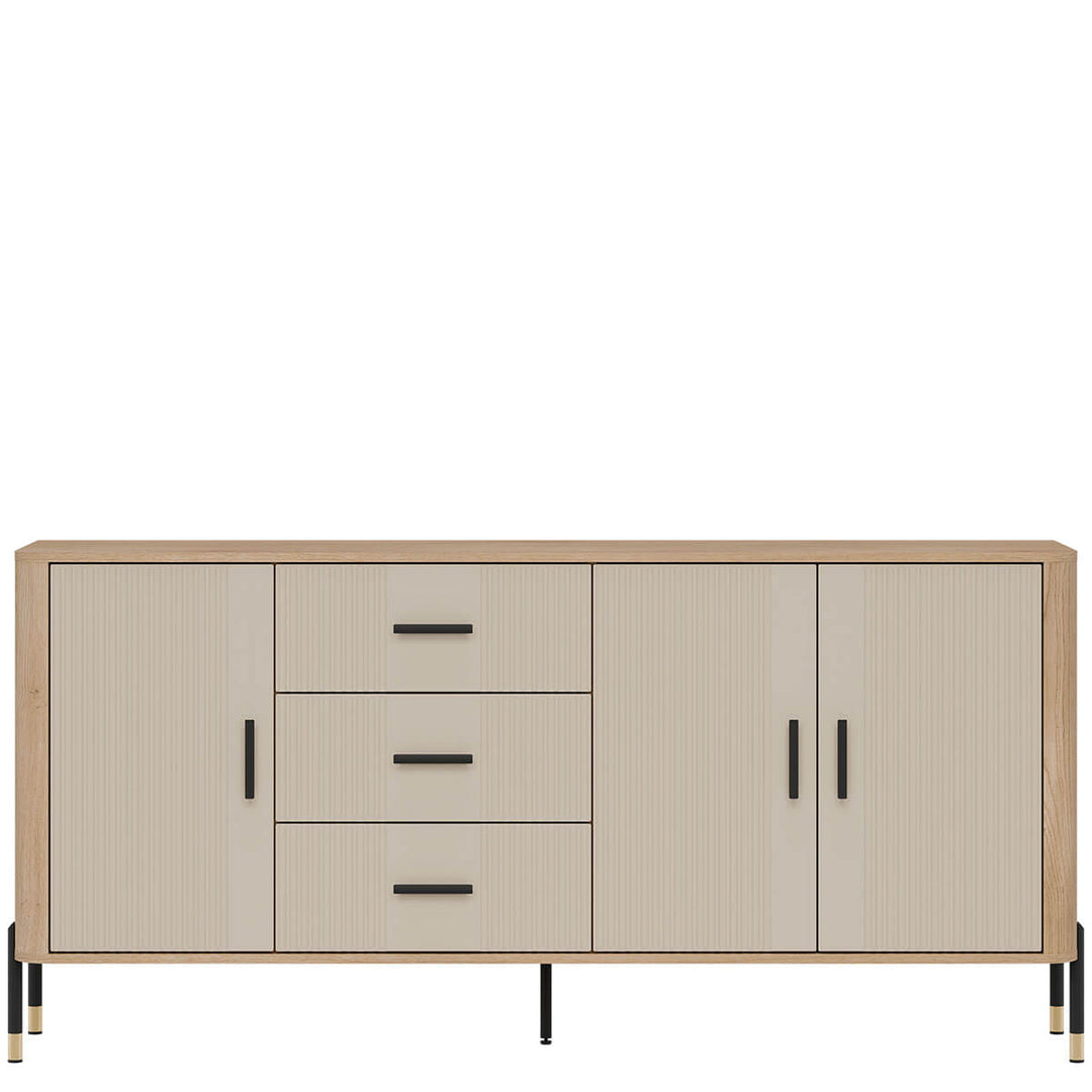 Фото комода DANTE LIVEO DT07 дуб кремона торро / кашемір / чорні ручки