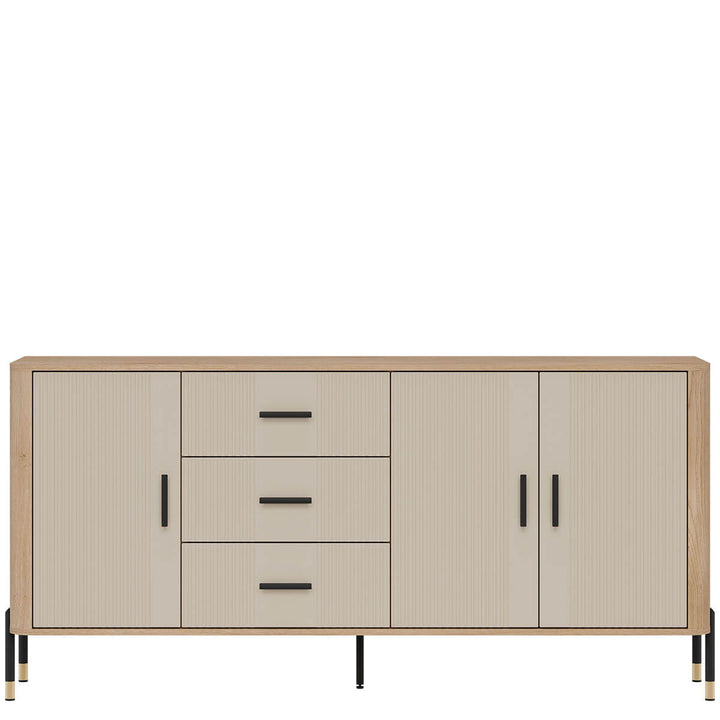 Фото комода DANTE LIVEO DT07 дуб кремона торро / кашемір / чорні ручки