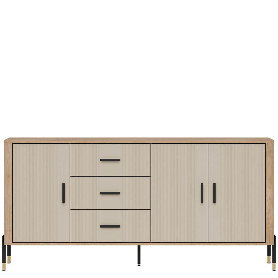 Фото комода DANTE LIVEO DT07 дуб кремона торро / кашемір / чорні ручки