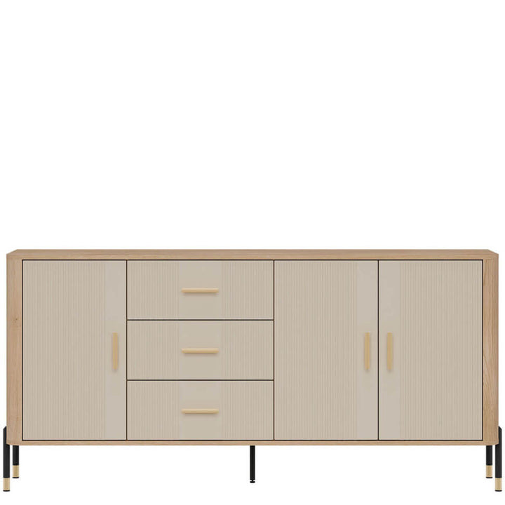 Фото комода DANTE LIVEO DT07 дуб кремона торро / кашемір / золоті ручки