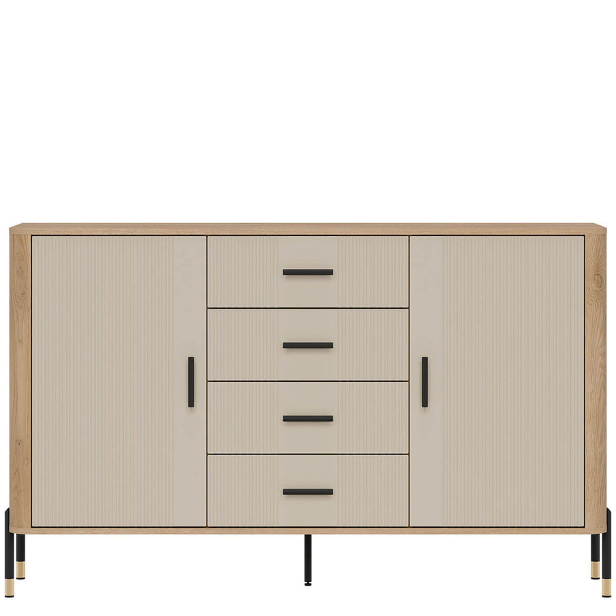 Фото комода DANTE LIVEO DT09 дуб кремона торро / кашемір / чорні ручки