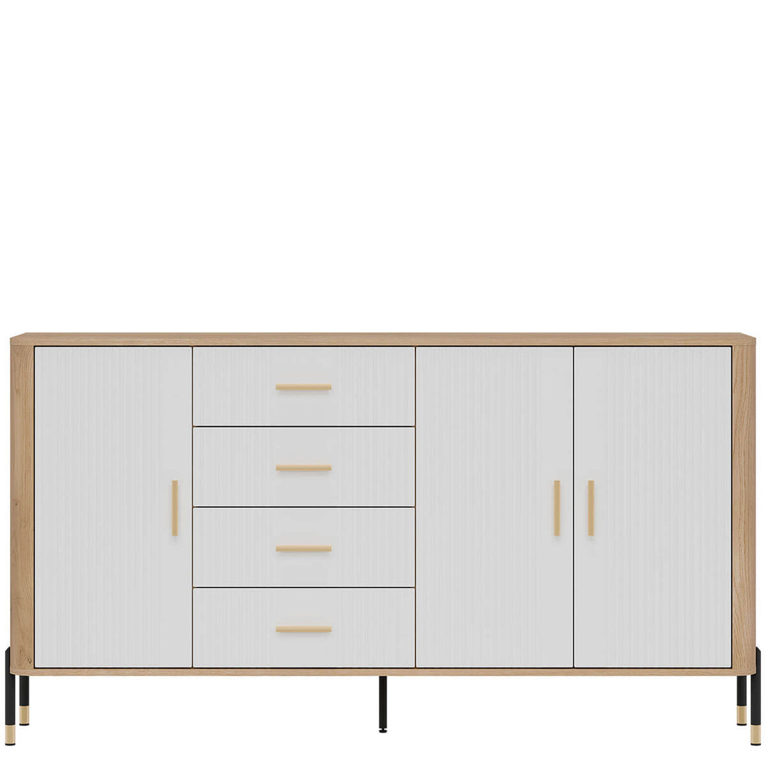 Фото комода DANTE LIVEO DT10 дуб кремона торро / білий / золоті ручки