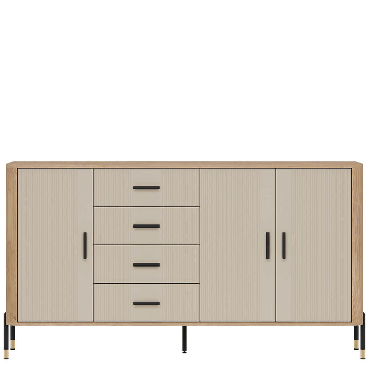 Фото комода DANTE LIVEO DT10 дуб кремона торро / кашемір / чорні ручки