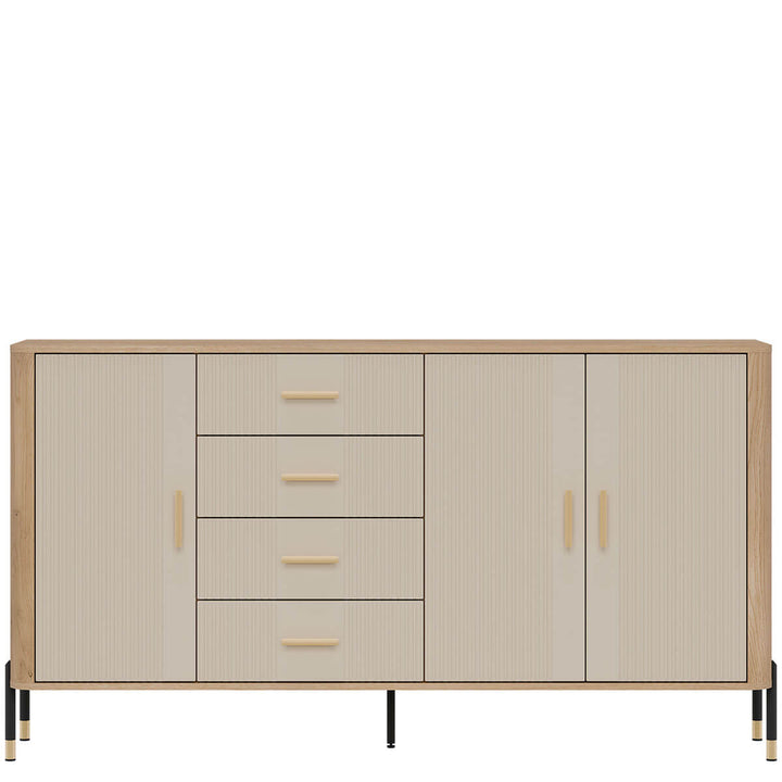 Фото комода DANTE LIVEO DT10 дуб кремона торро / кашемір / золоті ручки