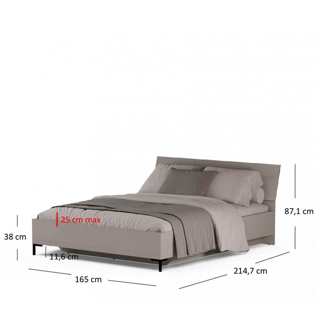 Фото розмірів ліжка 160 з підйомним механізмом DOMINICA MEBELBOS
