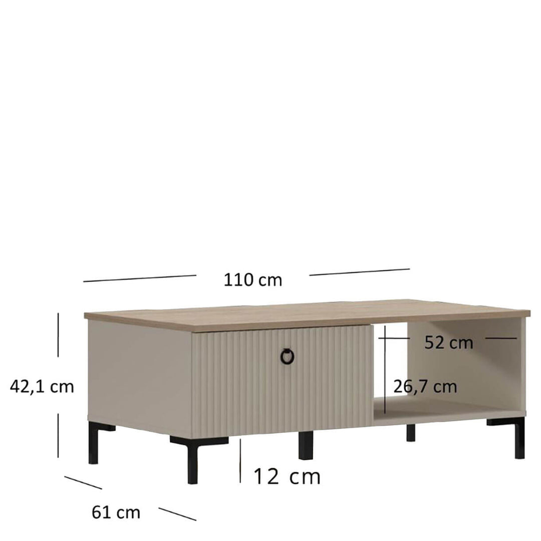 Фото розмірів журнального столика DOMINICA MEBELBOS 1S