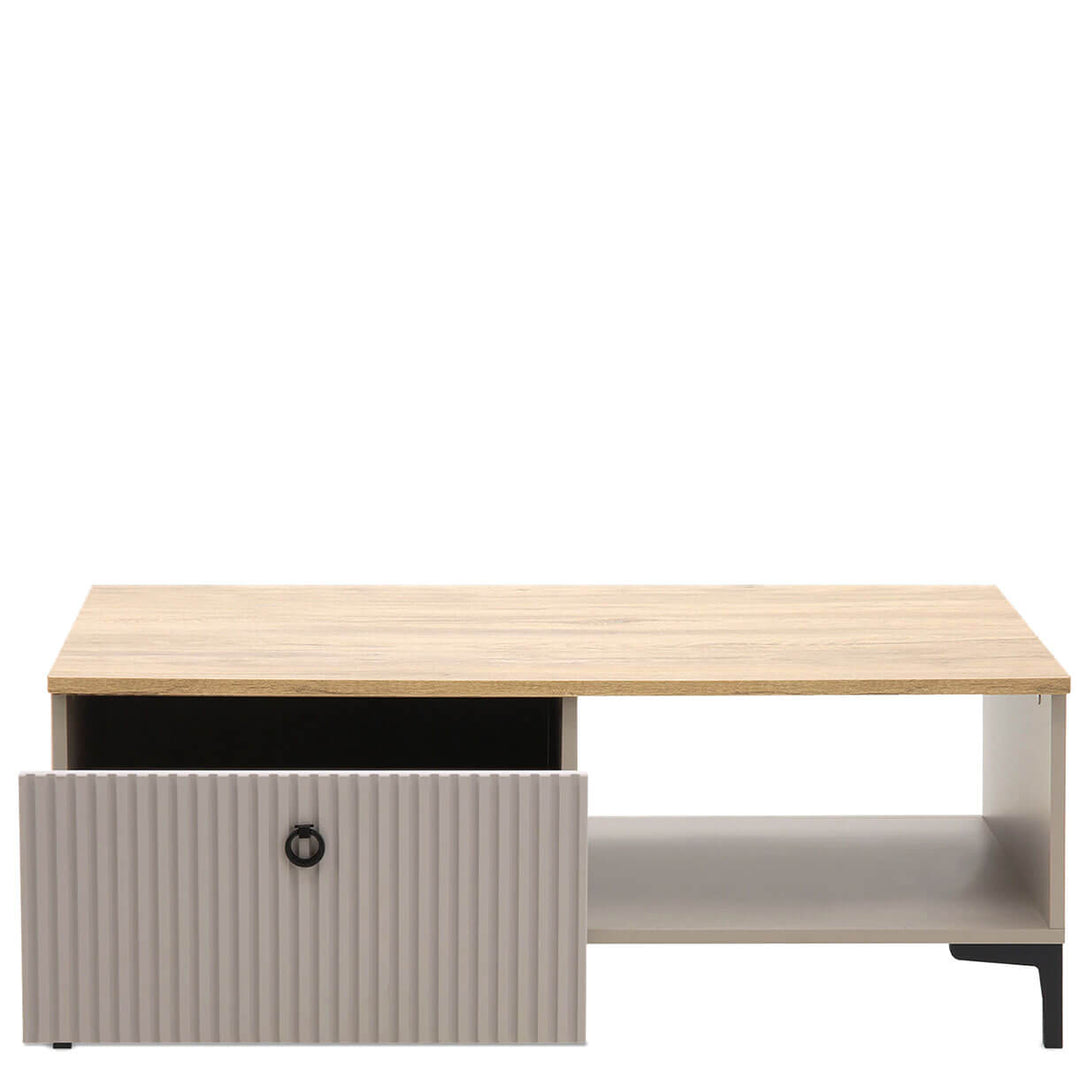 Фото вигляду спереду наповнення журнального столика DOMINICA MEBELBOS 1S